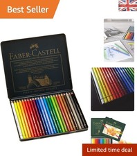 Polychromos Colored Pencils Tin of 24 - Blendable, Water-Resistant Art Quality