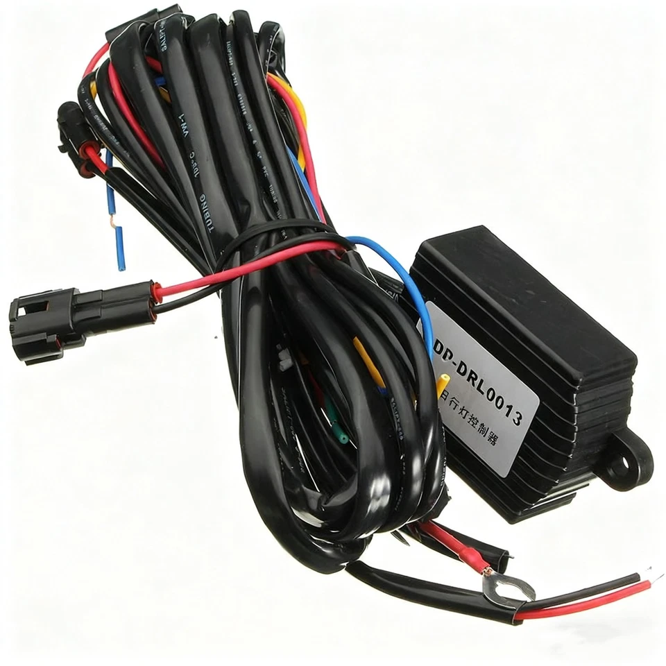 LED Daytime Running Light DRL Relay Harness Automatic Control On Off Module Box - Image 3 of 4
