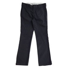 Dickies Work Trousers Black Straight Uk Men's Size M W32 L32 FF804