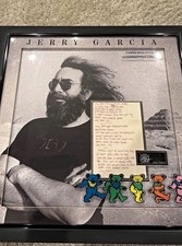 Jerry Garcia Framed Commemorative Handwritten...
