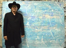 Pollock/Richter style Professional Painting 84”X62” (7 Foot) Abstract Modern XL