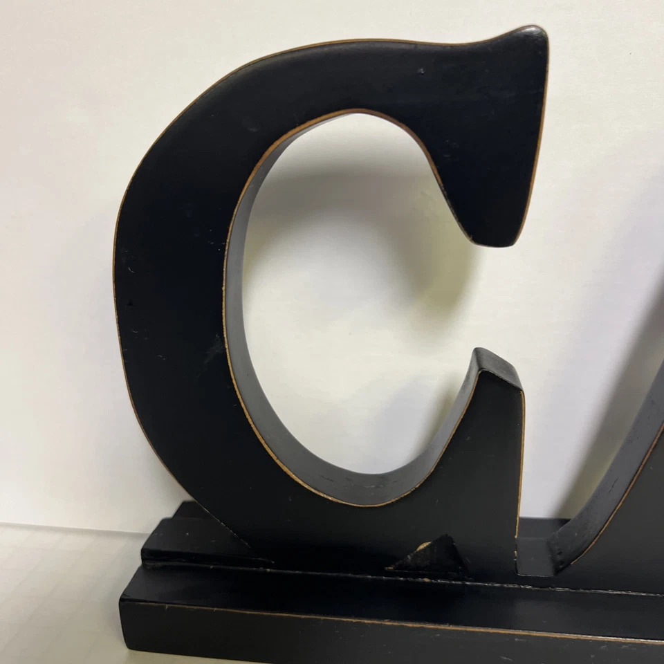 Letrero de café negro decoración independiente para mesa de mostrador de bar de café cocina comedor Foto 2 de 4