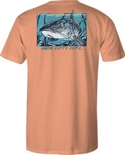 SOUTHERN LURE Catfishin Catfish Kitty Orange Short Sleeve Tee Shirt XL NWT