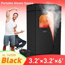 Updated Portable Steam Sauna for Hone spa,Personal Sauna W/ Chair,Remote Control