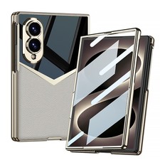 For Samsung Galaxy Z Fold 8 PU Leather Shockproof Phone Case W/ Screen Protector