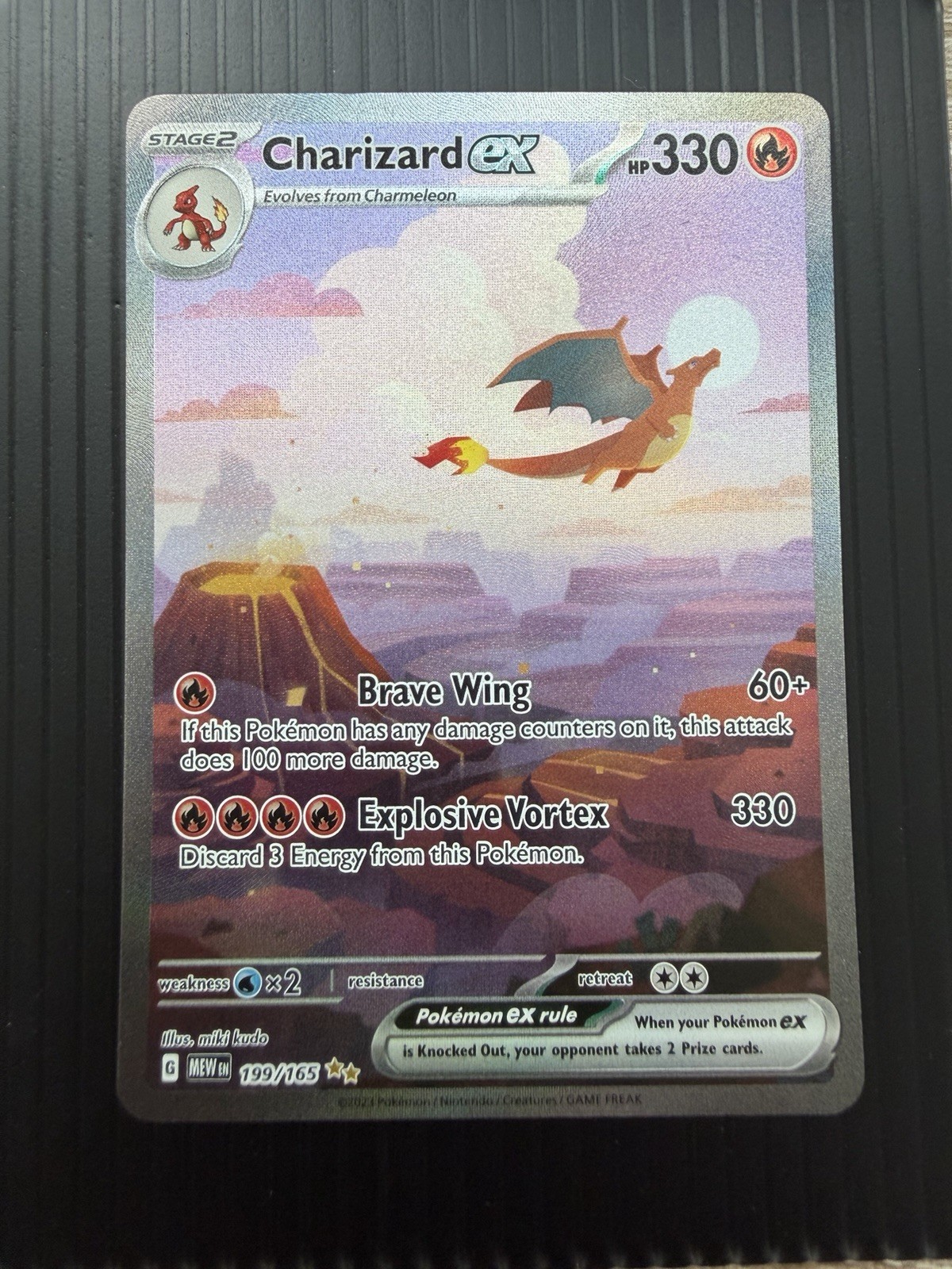 Pokémon TCG Charizard ex 151 Special Illustration Rare 199/165 - NM-MINT