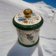 ❀ڿڰۣ❀ MODELE DESPOSE  French ORIENTAL FLORAL DESIGN China VINTAGE STORAGE JAR ❀