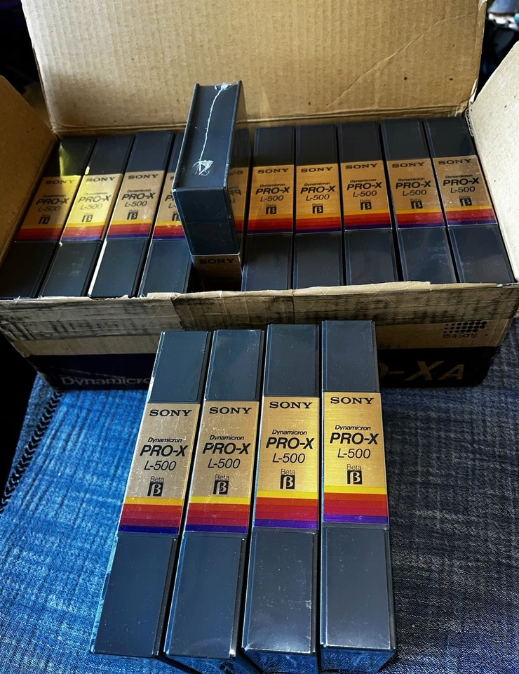 14x Sony PRO-X L500 Betamax Tape For Super Beta Format BRAND NEW SEALED - Image 2 of 3