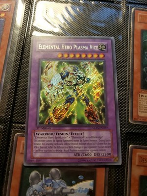 YUGIOH ELEMENTAL HERO PLASMA VICE GLAS-EN037 1ST SECRET 