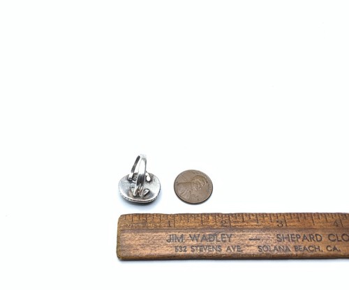 Old Pawn Navajo Sterlingsilber Türkis Stein Bandring ~ Gr. 6,25 - Bild 7 von 10