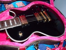 Stunning Burny Rlc-60 Super Grade L.p Custom Black, Upgraded Pickups And Wiring