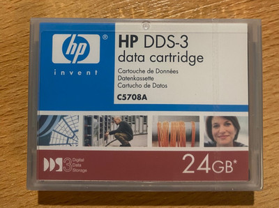 10 Stück HP DDS-3 Digital Data Cartridge | Datenkassette | 24 GB | C5708A