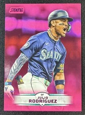 Julio Rodriguez #185 2025 Topps Stadium Club Pink Parallel SP (Seattle Mariners)
