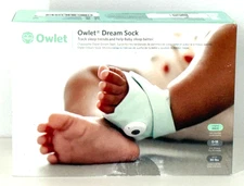 Owlet Dream Sock FDA-Cleared Baby Monitor Mint Green New Open Box 0-18 Months