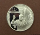 STERLING SILVER ROUND .925  - THE FRANKLIN MINT - THE MEDALLIC YEARBOOK 1974