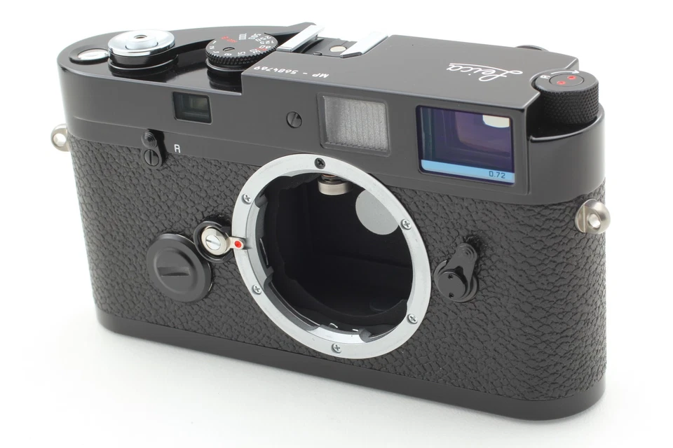 [COMO NUEVO en CAJA] LEICA MP 0.72 telémetro de pintura negra cámara fotográfica de 35 mm de JAPÓN Foto 4 de 4