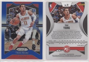 2019-20 Panini Prizm Blue Prizm /199 Trae Young #31