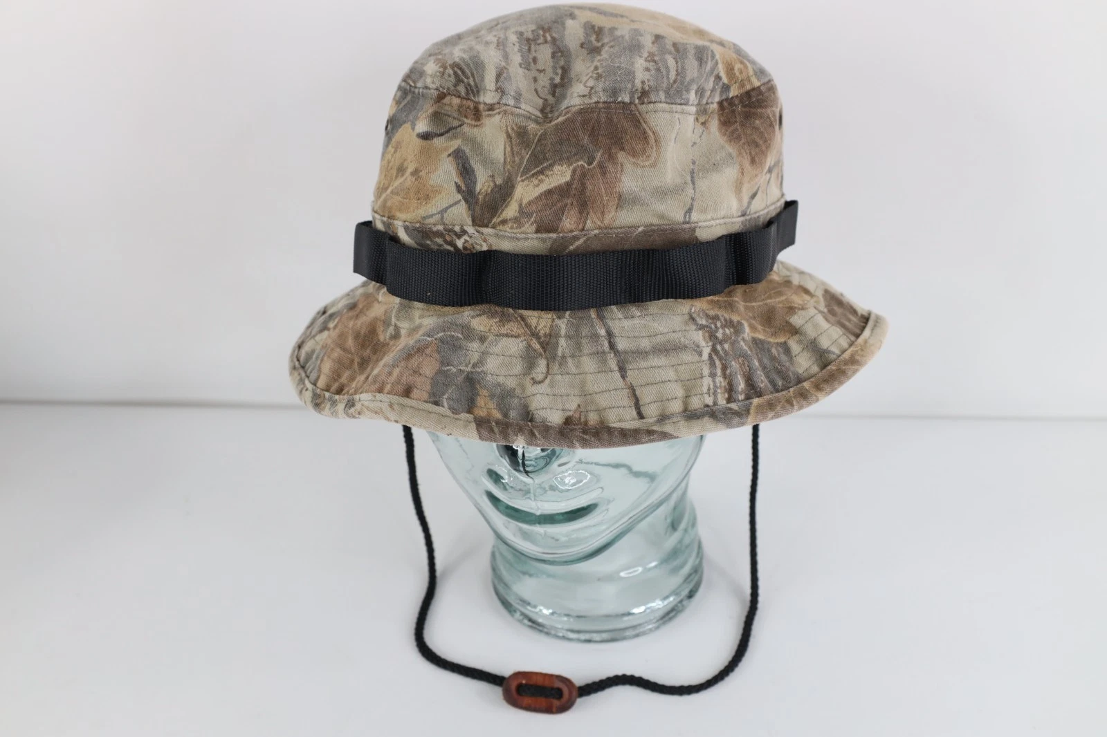 Vintage 90s Streetwear Mens M/L Faded Realtree Camouflage Boonie Bucket Hat Cap