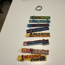 Vintage Patch Woven Brag Tags Classroom Reward Incentives Reading 8