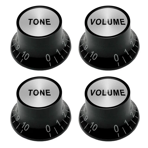 Plastic Top Hat Style 2 Volume and 2 Tone Speed Control Knobs Set for Gibson ...