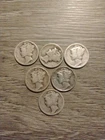 Semi Key Date 1931-d Mercury Head Dime Average Grade of Coin 90% Silver (1 Coin)