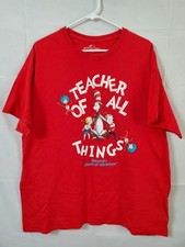 Universal Studios Dr. Seuss 'Teacher of All Things' Red Graphic T-Shirt — listing 6