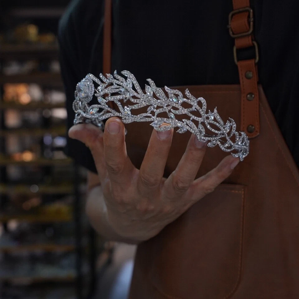 Elegante acessório de cabelo Phoenix casamento tiaras coroa cabeceiras noiva - Imagem 4 de 4