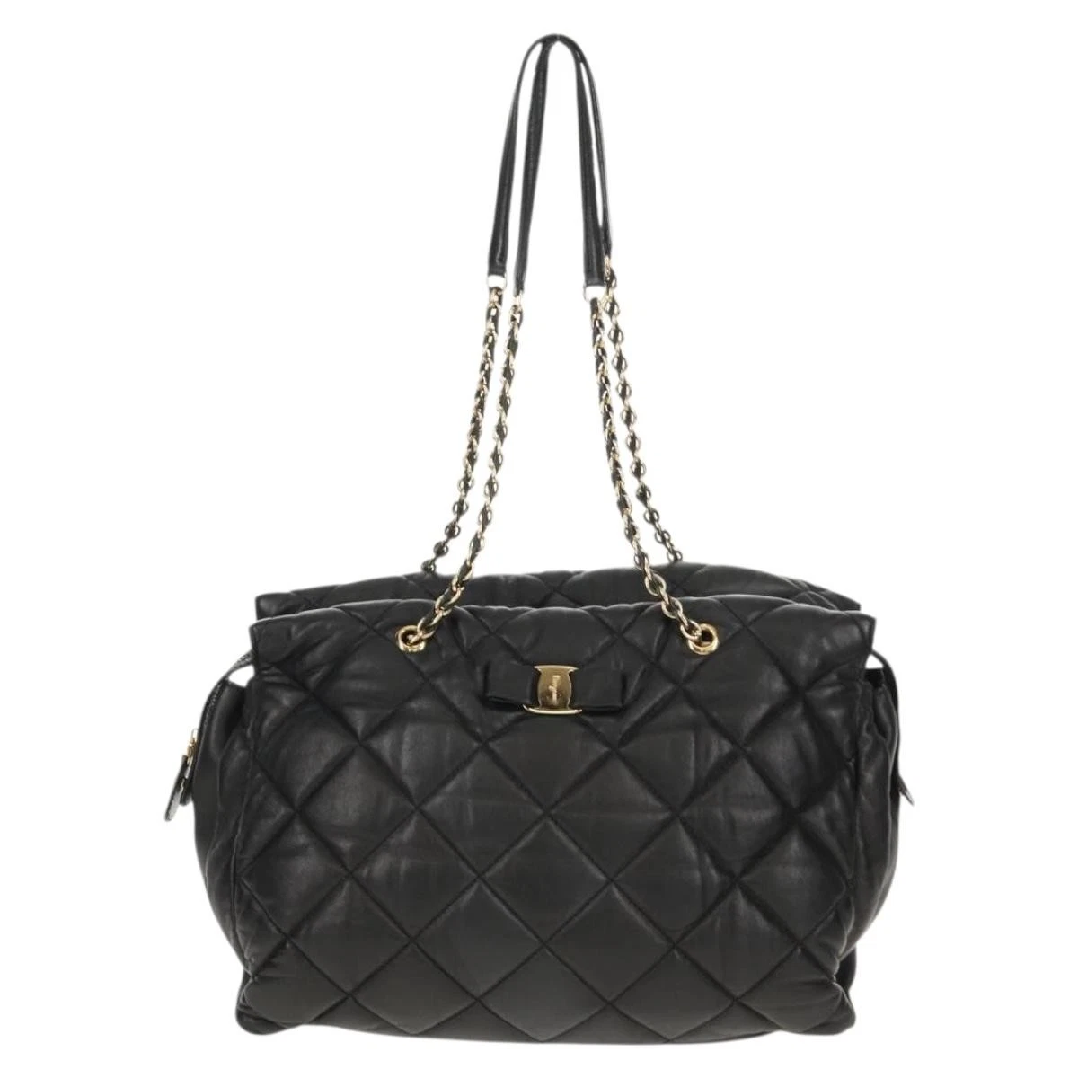 Salvatore Ferragamo Shoulder Bag Quilted Bags & Handbags for  display picture 3
