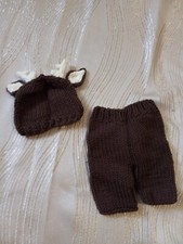 Crochet Newborn Baby Deer Outfit