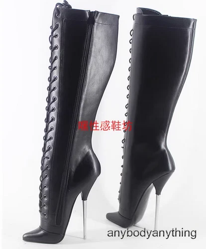 High Heel Stiletto Heel Fetish Platform Knee High Ballet Boots Womens Mens Shoes - Picture 14 of 27