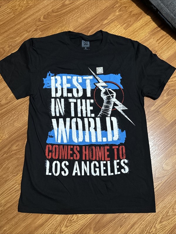 CM Punk Best In The World Los Angeles KIA Forum WWE Exclusive Shirt Small RARE