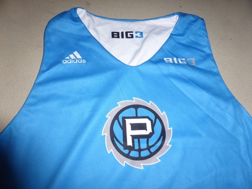 CAMISETA REVERSIBLE ADIDAS AZUL ELÉCTRICO BLANCO XL CUBE GRANDE 3 LIGA DE BALONCESTO - Imagen 3 de 8