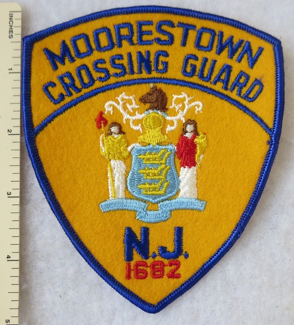 MOORESTOWN NEW JERSEY NJ CROSSING GUARD PATCH Vintage ORIGINAL eBay