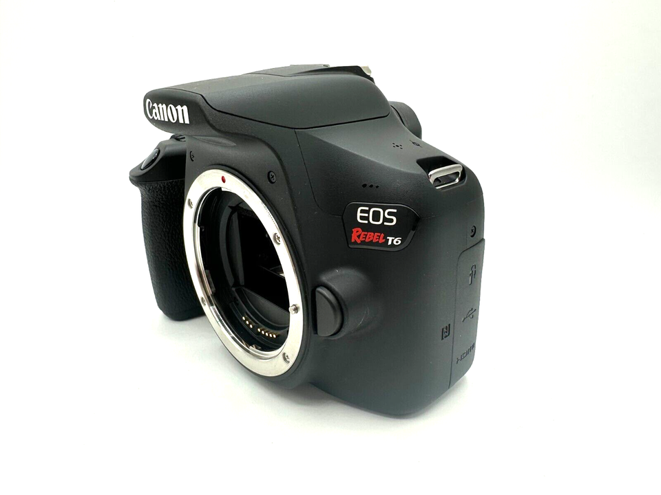 🔴 *READ* Canon EOS Rebel T6 18MP Digital SLR Camera Black (Body Only