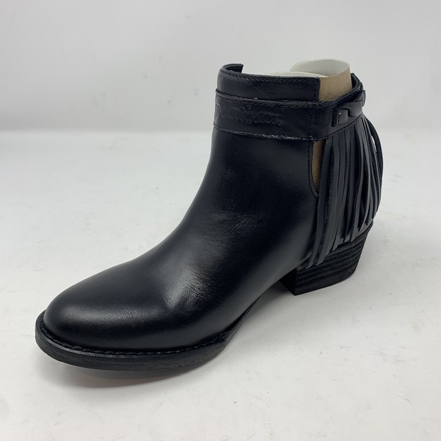 black western style ankle boots