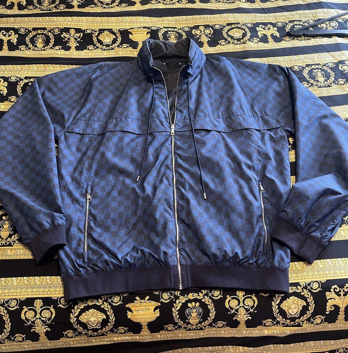 RARE 100% AUTHENTIC LOUIS VUITTON DAMIER WINDBREAKER JACKET - Main Image