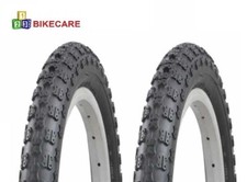 20 x 1.95 MTB BMX TYRES E301 BLACK Kids Children's Bicycle x 2
