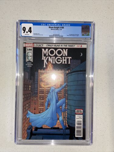 moon knight 188 cgc 9.4🔑1st Sun King🔥🔥🔥 - Picture 1 of 2