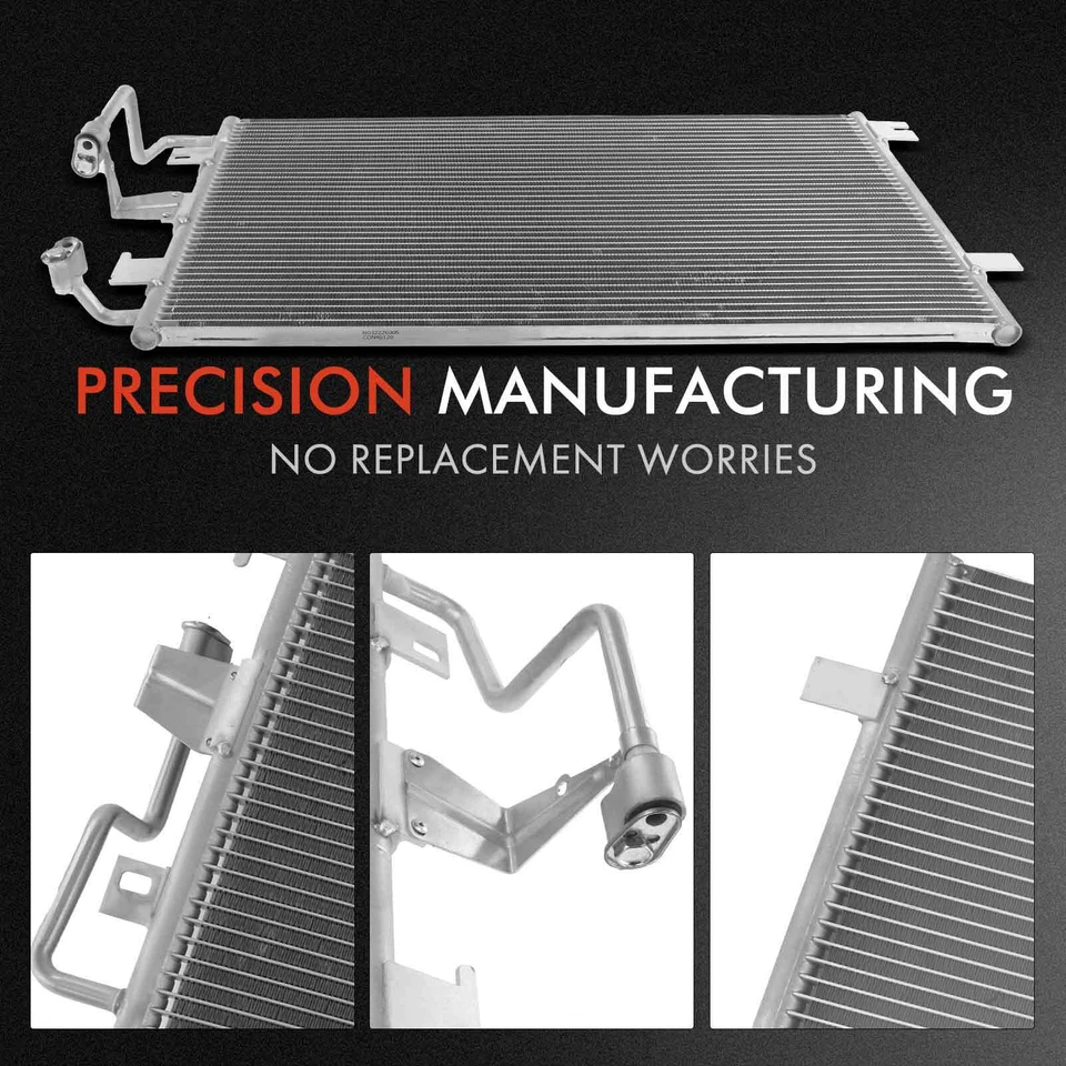 Kit de refrigeración de radiador y condensador de CA para Chevrolet Cavalier Pontiac Sunfire 95-02 Foto 4 de 4