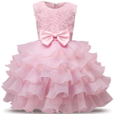 Luxury Party Formal Dress For Wedding Birthday Ceremonies Dresses For Girls  Lace | eBay