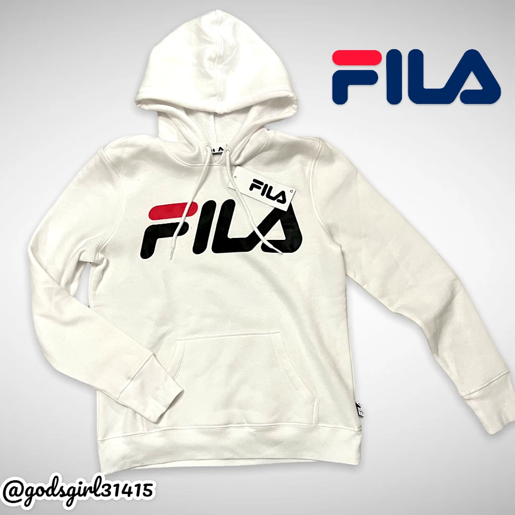 NWT RARE FILA Original Logo Black Red Women s Hazel Hoody in