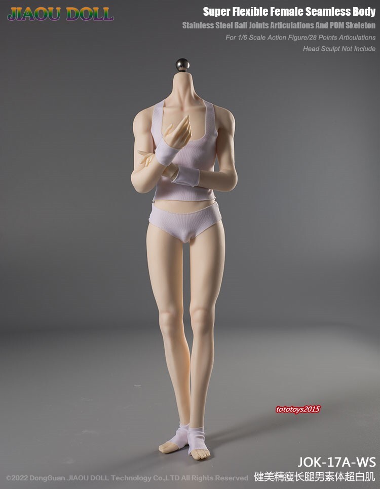 1:6 Scale JIAOU DOLL JOK-17 Super Flexible Seamless Male Body