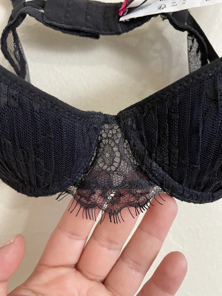 Sujetador push-up Passionata by Chantelle Gloria Balconette 32A - Nuevo sin etiquetas - Negro Foto 4 de 4