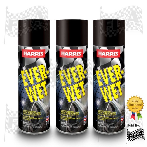Harris Ever Wet (3, 6, 12, 24 cans) Extreme Shine 14oz Aerosol Spray Wet Look - Picture 5 of 12
