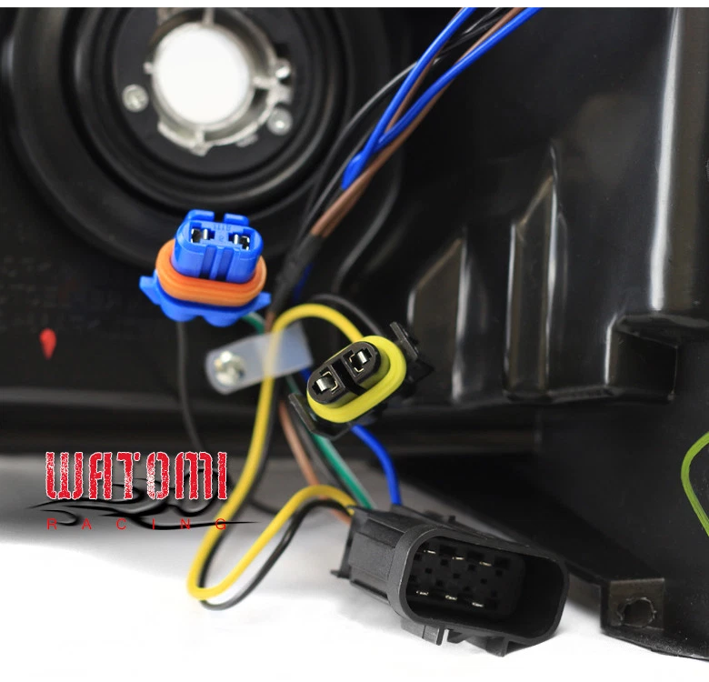 07-13 FAROS CHEVY SILVERADO 1500/14 2500/3500 HD CRISTAL LÁMPARAS NEGRO/ÁMBAR Foto 3 de 4