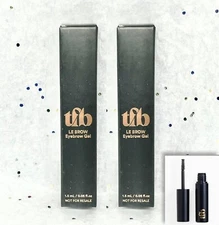 X2 Trust Fund Beauty LE BROW Clear Eyebrow Gel 1.5ml/.05oz Travel Size TFB