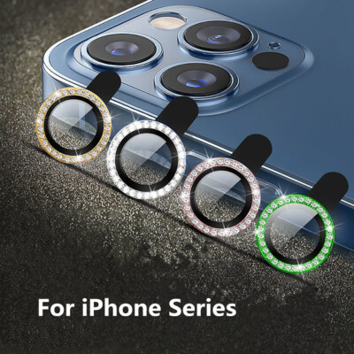 Camera Lens For For iPhone 16 15 14 13 12Pro Max Tempered Glass Metal Lens Rings