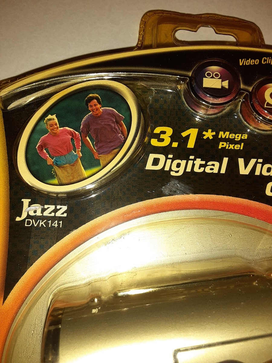 JAZZ DVK141 Digital VIDEO CAMERA 3.1 MEGA PIXEL Gray 4X Zoom NOS