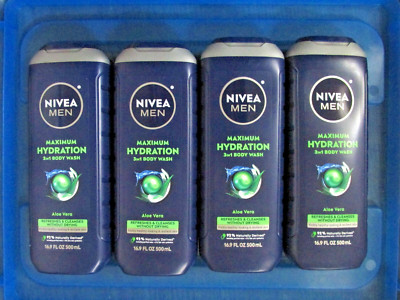 Lot of 4 Nivea Men 3-in-1 Body Wash (16.9 oz x 4)