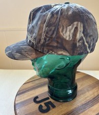 CABELA’S Lined Advantage Timber Camo SnapBack Hat, Made In USA VGC. J5